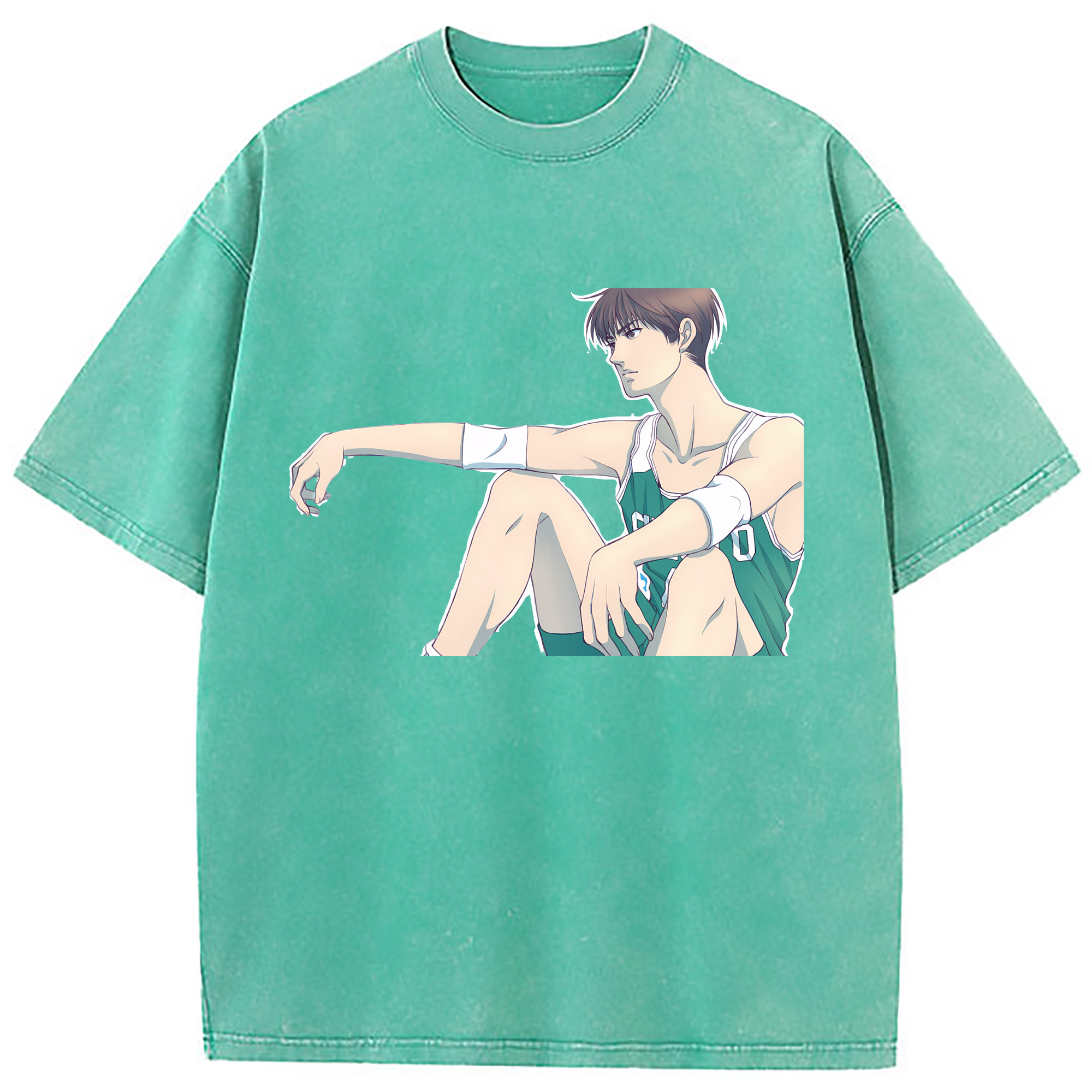（画像用） SLAM DUNK／スラムダンク 綿100% ヴィンテージ風 半袖Tシャツ（フロントプリント）